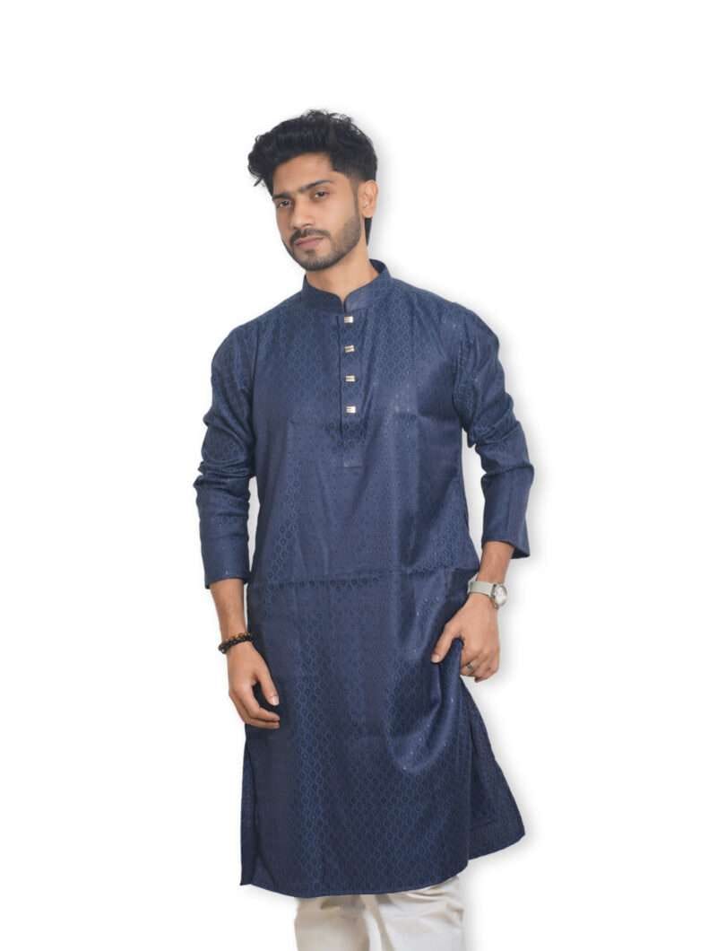 Blue Limited Edition Eid Panjabi Premium Quality