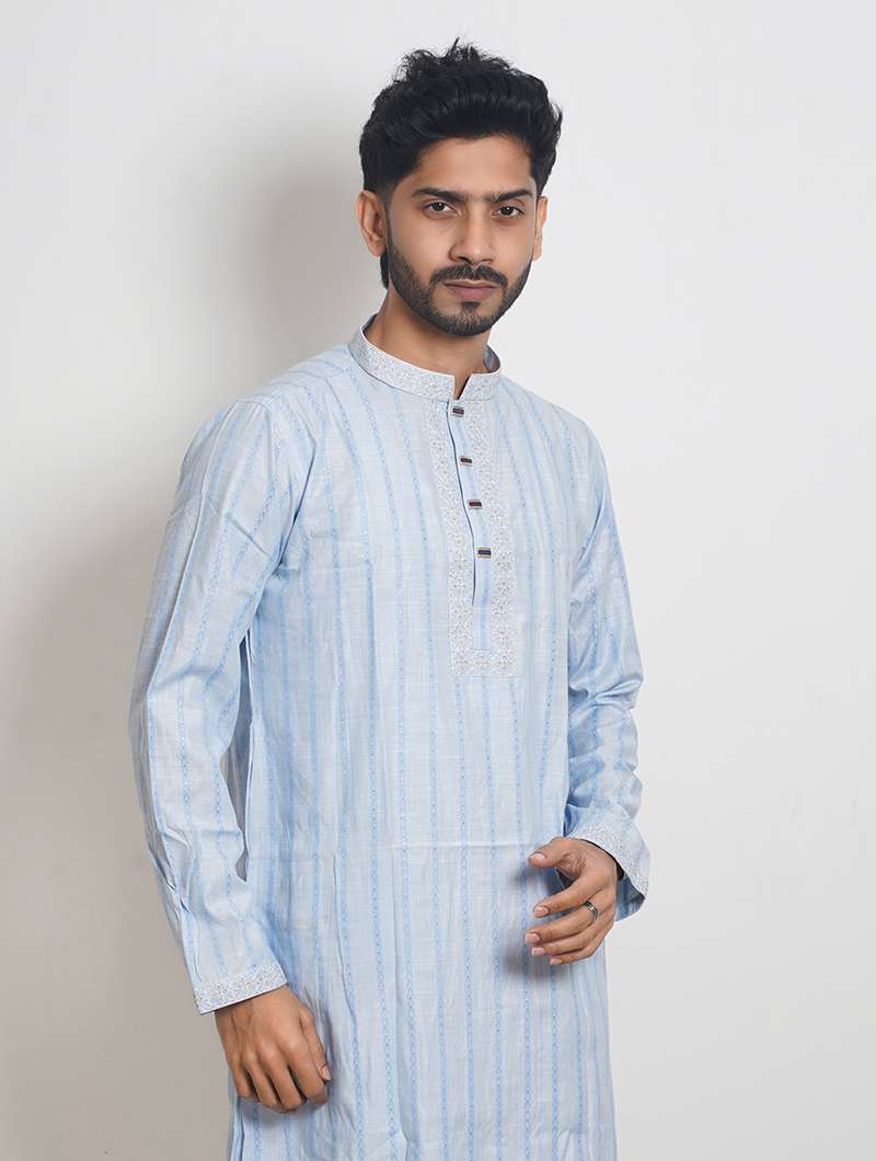 Limited Edition Eid Panjabi Premium Quality - Light blue