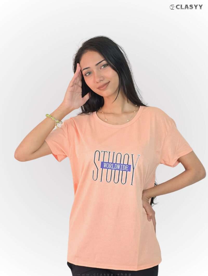 Women's Tshirt Half Sleeve Baby Pink