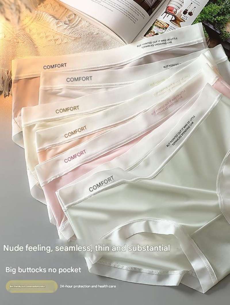 Skin-friendly Girl's Ice Silk Underwear Sweet and Comfortable Simple | Underwear for Women