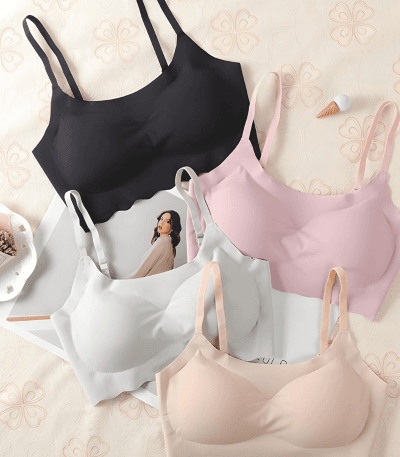 Seamless Ice Silk Upper Support, Back Wrapped & Comfortable Push Up Bra Anti-Sagging