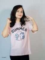 Women Summer Printed Short-sleeved T-shirt