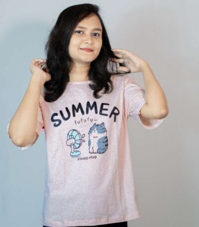 Women Summer Printed Short-sleeved T-shirt