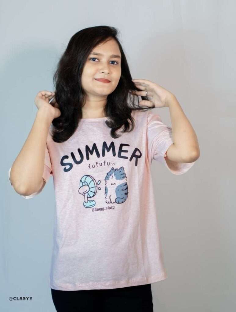 Women Summer Printed Short-sleeved T-shirt