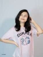 Women Summer Printed Short-sleeved T-shirt