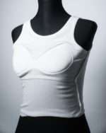 Girls Crop Tank Top with Chest Pad